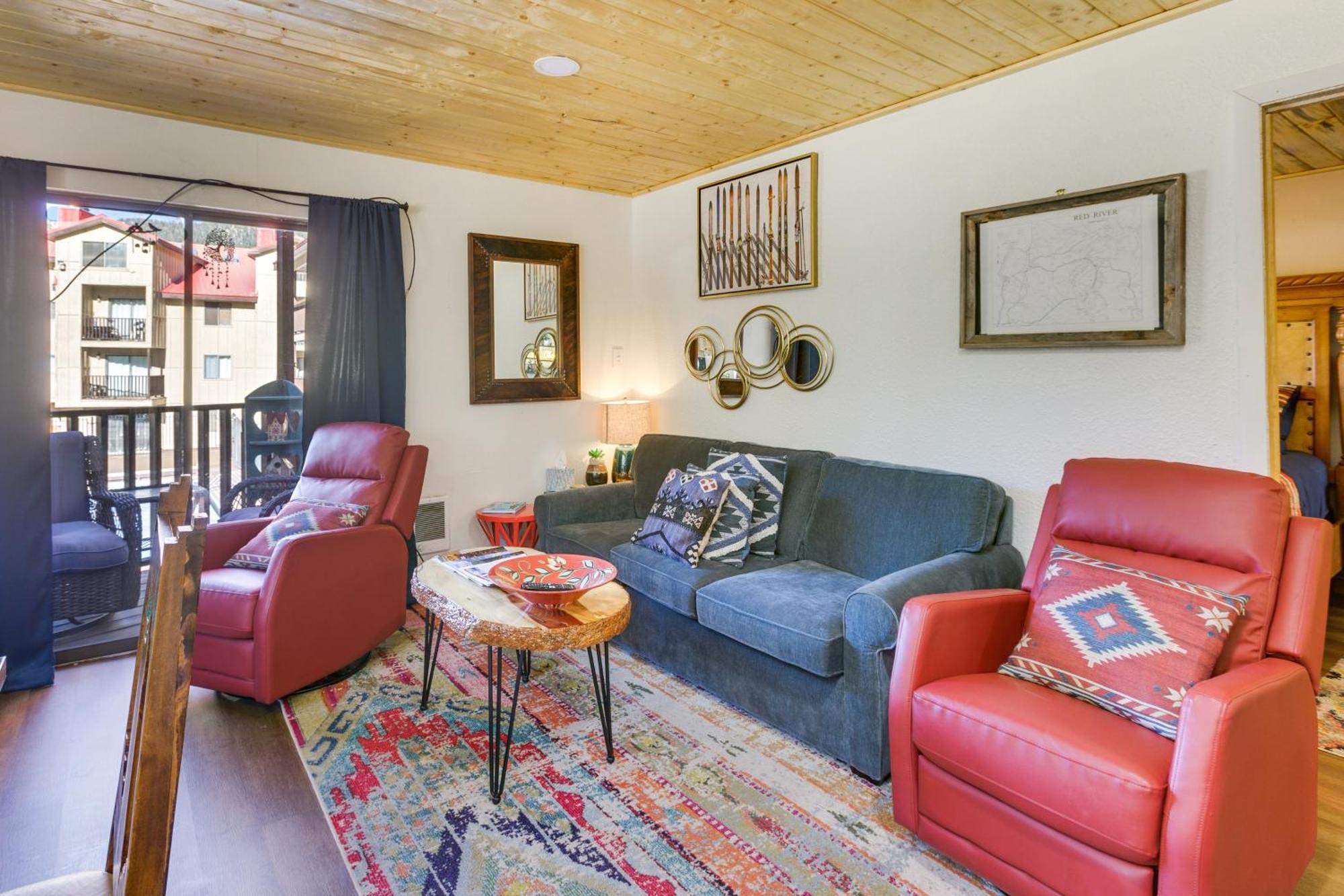 Ski-In Red River Retreat Balcony, Mountain Views! Exterior foto